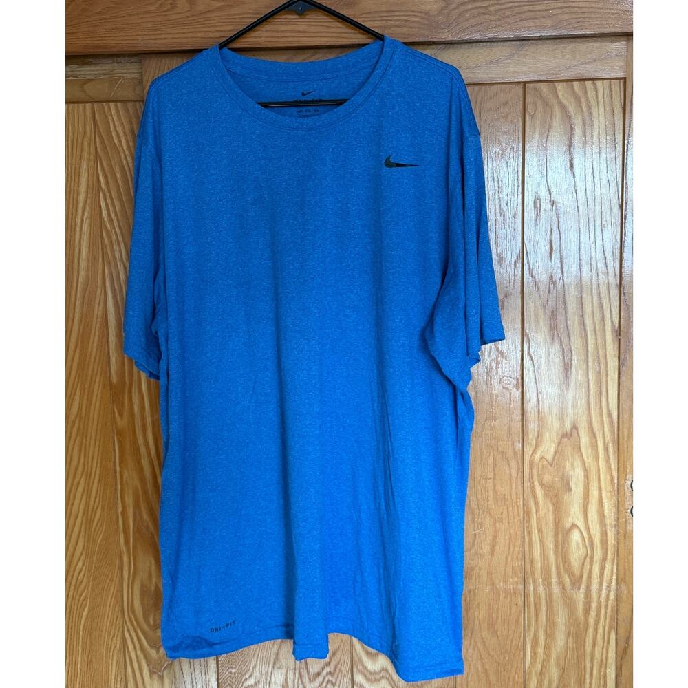 Nike Men's Dri-FIT Heather Blue Training Tee Shirt 3XLT
